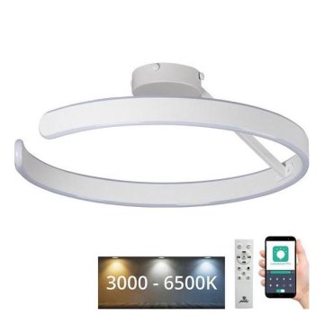 Lustre de teto LED dimmerizável LED/72W/230V 3000-6500K branco + controlo remoto