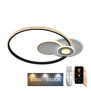 Lustre de teto LED dimmerizável LED/80W/230V 3000-6500K com controlo remoto