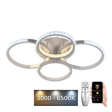 Lustre de teto LED dimmerizável LED/80W/230V 3000-6500K + controlo remoto