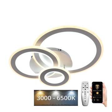Lustre de teto LED dimmerizável LED/90W/230V 3000-6500K + controlo remoto