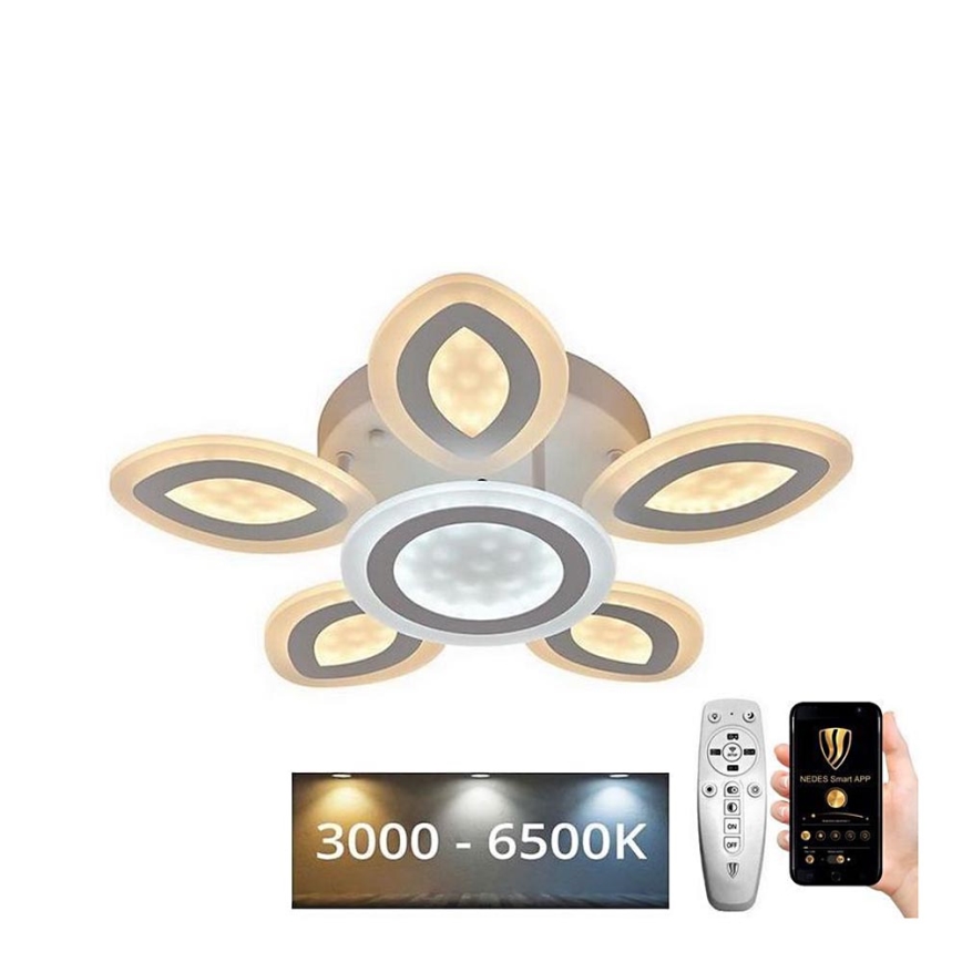 Lustre de teto LED dimmerizável LED/95W/230V 3000-6500K + controlo remoto