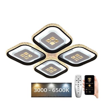 Lustre de teto LED regulável LED/130W/230V 3000-6500K + controlo remoto