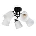 Lustre de teto PAFOS 5xE27/15W/230V, preto