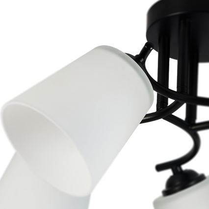 Lustre de teto PAFOS 5xE27/15W/230V, preto