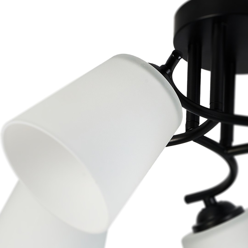 Lustre de teto PAFOS 5xE27/15W/230V, preto
