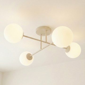 Lustre de teto ROMA 4xE14/10W/230V bege
