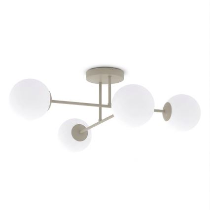 Lustre de teto ROMA 4xE14/10W/230V bege