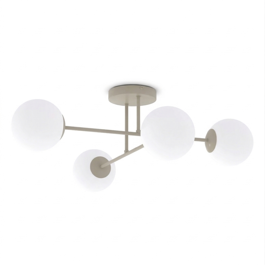 Lustre de teto ROMA 4xE14/10W/230V bege