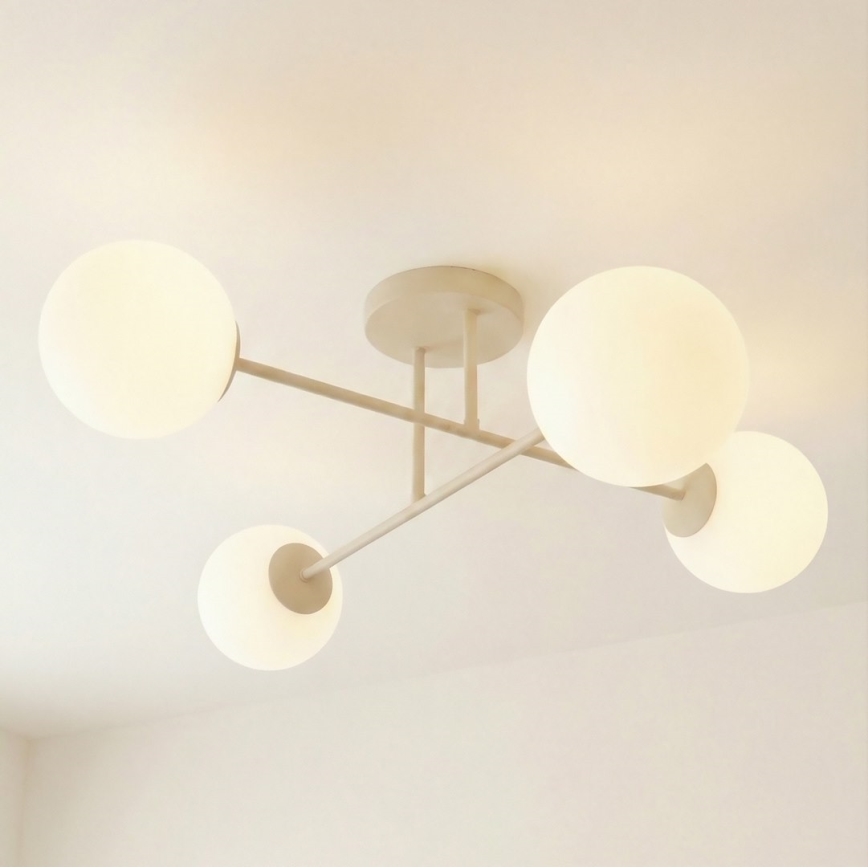 Lustre de teto ROMA 4xE14/10W/230V bege