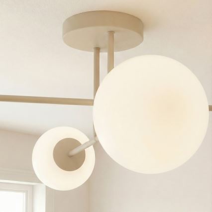 Lustre de teto ROMA 4xE14/10W/230V bege