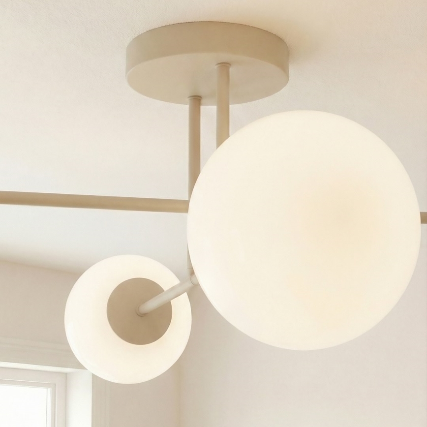 Lustre de teto ROMA 4xE14/10W/230V bege