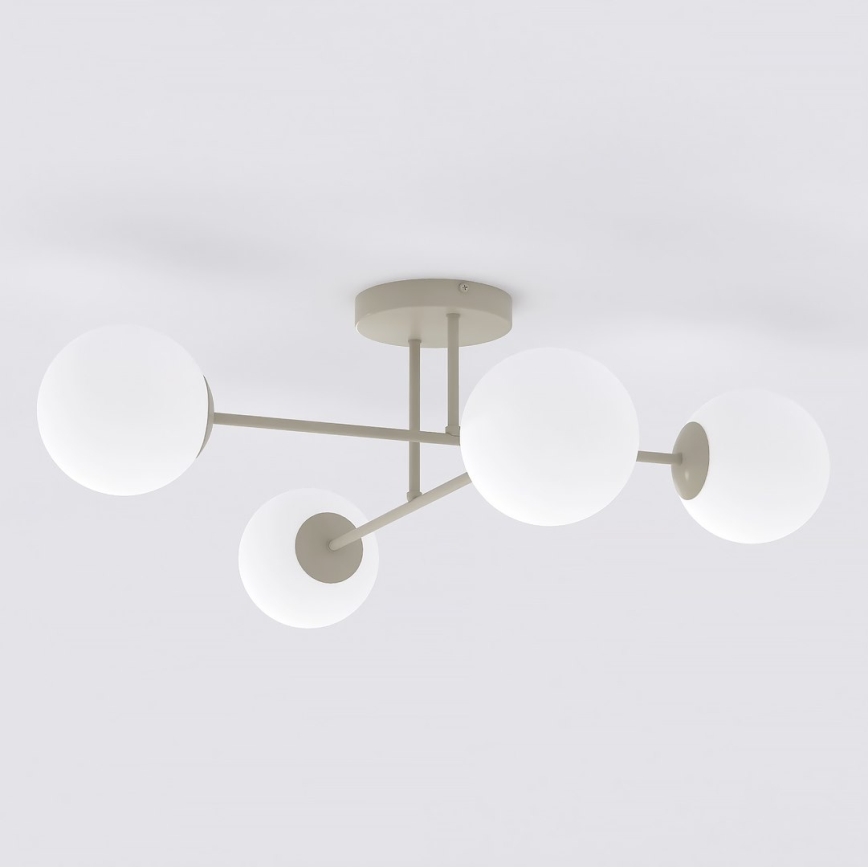 Lustre de teto ROMA 4xE14/10W/230V bege