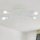 Lustre de teto sobreposto CAMBRIDGE 4xE27/15W/230V verde/azul