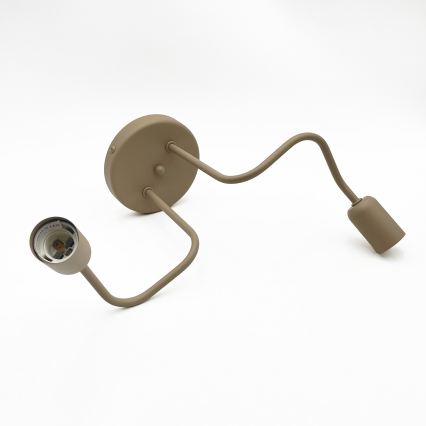 Lustre de teto sobreposto CHARLIE 2xE27/15W/230V bege