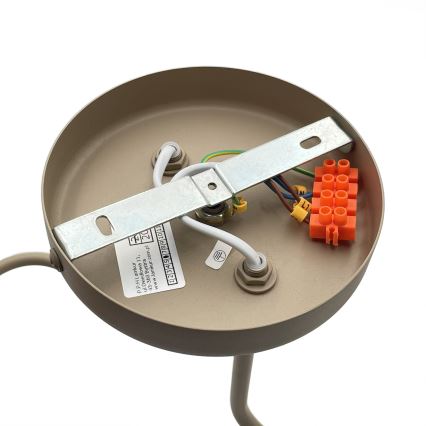 Lustre de teto sobreposto CHARLIE 2xE27/15W/230V bege