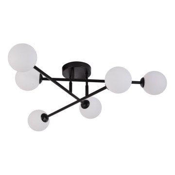 Lustre de teto sobreposto DORADO 6xG9/28W/230V preto