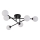 Lustre de teto sobreposto DORADO 6xG9/28W/230V preto