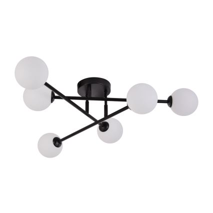 Lustre de teto sobreposto DORADO 6xG9/28W/230V preto