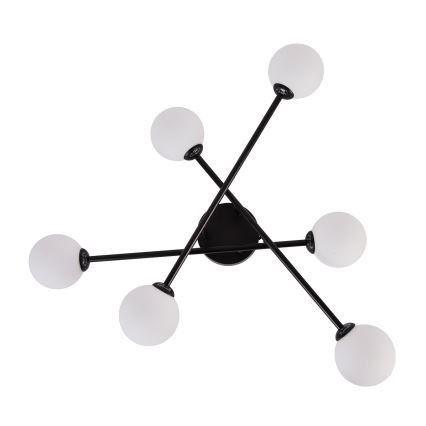 Lustre de teto sobreposto DORADO 6xG9/28W/230V preto