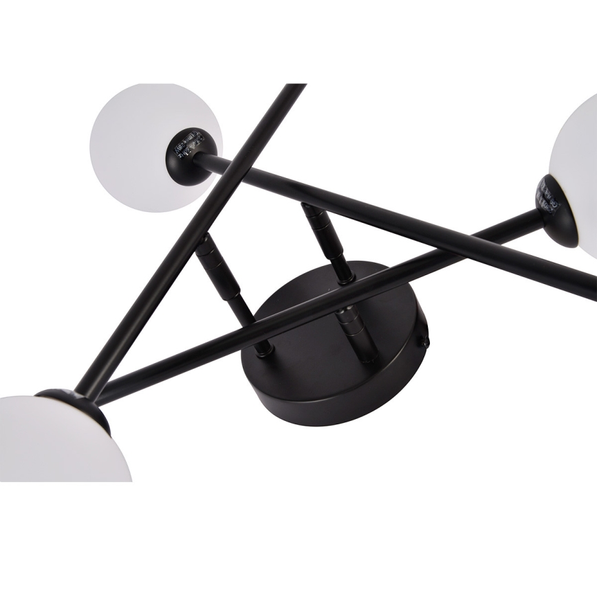 Lustre de teto sobreposto DORADO 6xG9/28W/230V preto