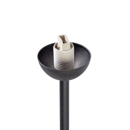 Lustre de teto sobreposto OBSIDIAN 4xG9/10W/230V preto/cinza fumê