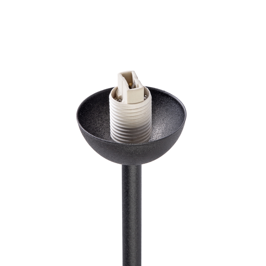 Lustre de teto sobreposto OBSIDIAN 4xG9/10W/230V preto/cinza fumê