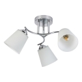 Lustre de teto sobreposto PAFOS 3xE27/15W/230V cromado brilhante