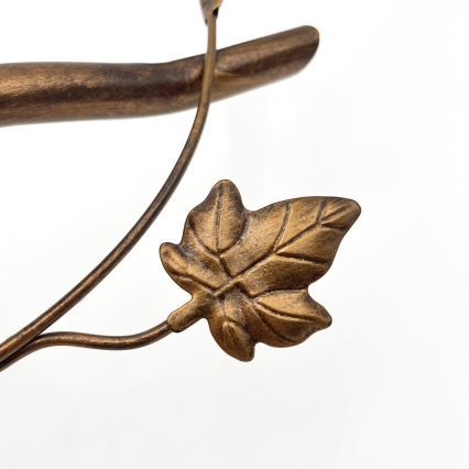 Lustre de teto sobreposto ROZETA 3xE14/40W/230V, acabamento em bronze