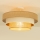 Lustre de teto sobreposto WENTA 1xE27/60W/230V Ø 50 cm juta/bege