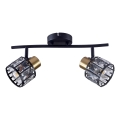 Lustre de teto sobreposto ZAHARA 2xE27/10W/230V preto