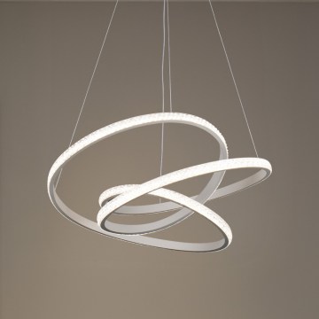 Lustre dimável em cabo LED/90W/230V 3000-6500K diâmetro 47 cm + controlo remoto