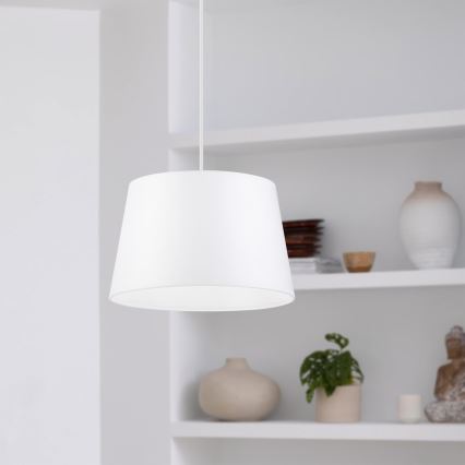 Lustre em cabo AIDA 1xE27/60W/230V Ø 25 cm carvalho/branco