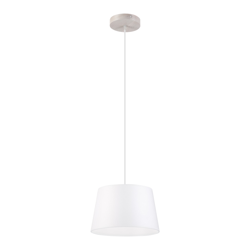 Lustre em cabo AIDA 1xE27/60W/230V Ø 25 cm carvalho/branco