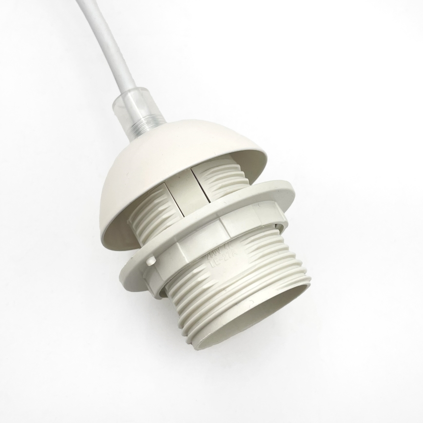 Lustre em cabo AIDA 1xE27/60W/230V Ø 25 cm carvalho/branco