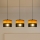Lustre em cabo ALBA 3xE27/15W/230V preto/castanho