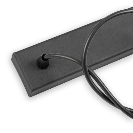 Lustre em cabo ALBA 3xE27/15W/230V preto/castanho