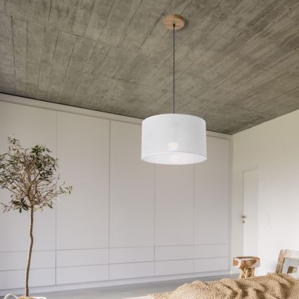 Candeeiro de teto suspenso ANTONIO 1xE27/60W/230V carvalho