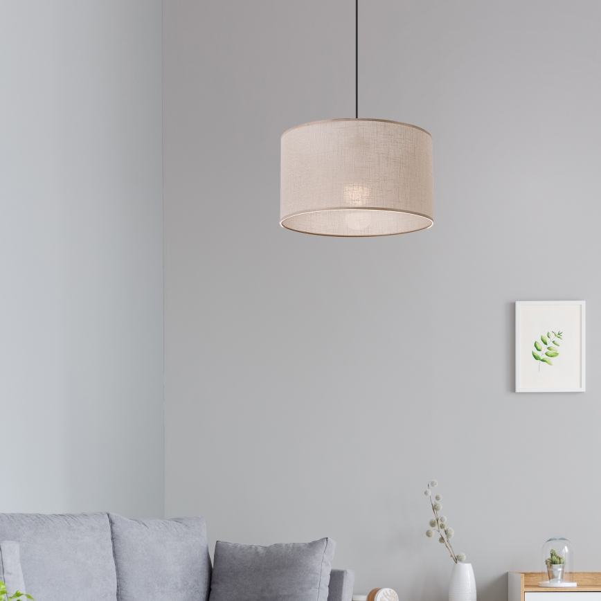 Candeeiro de teto suspenso ANTONIO 1xE27/60W/230V carvalho