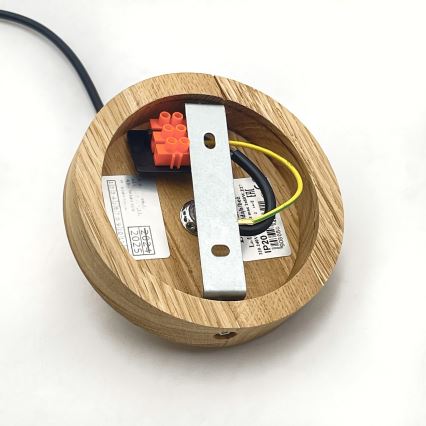 Candeeiro de teto suspenso ANTONIO 1xE27/60W/230V carvalho