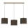 Lustre em cabo ARDEN 3xE27/15W/230V bege/castanho