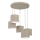 Lustre em cabo ARDEN 5xE27/15W/230V Ø 44 cm bege