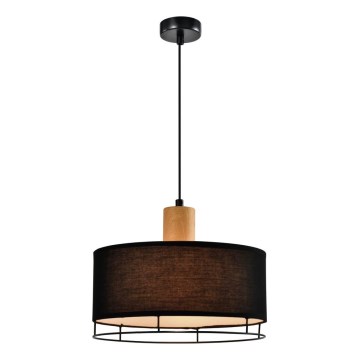 Lustre em cabo ARDI 1xE27/40W/230V preto/castanho