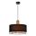 Lustre em cabo ARDI 1xE27/40W/230V preto/castanho