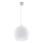 Lustre em cabo BALL 1xE27/15W/230V Ø 30 cm branco/cromado brilhante