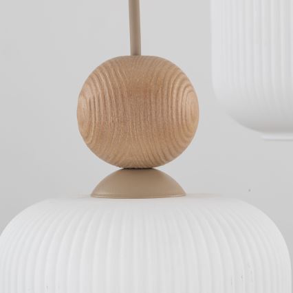 Lustre em cabo BALLO 3xE14/10W/230V bege