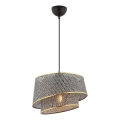 Lustre em cabo BARETTE 1xE27/60W/230V cinzento/dourado