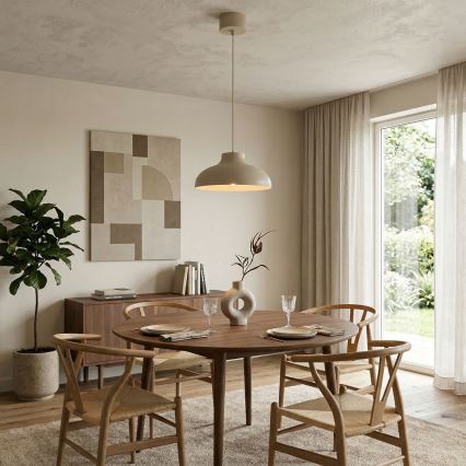 Lustre em cabo BASCA 1xE27/15W/230V bege