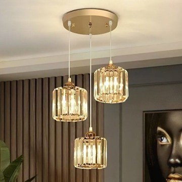 Lustre em cabo BELLA 3xE27/40W/230V dourado