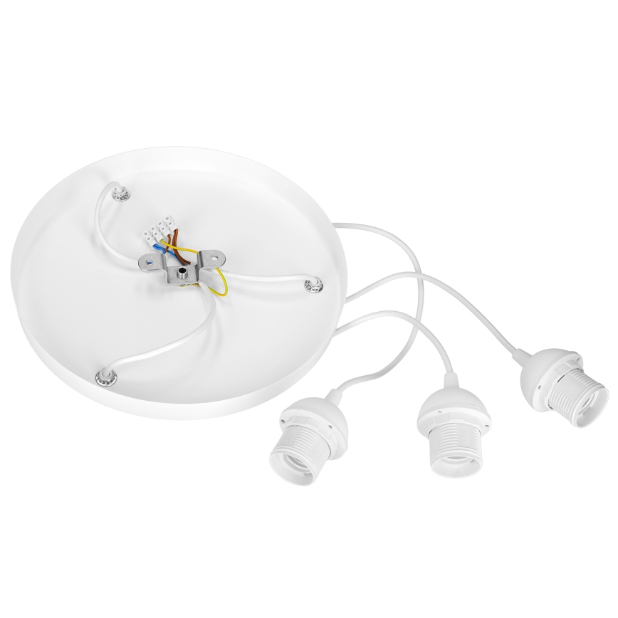 Lustre em cabo BOHO 3xE27/60W/230V creme/juta