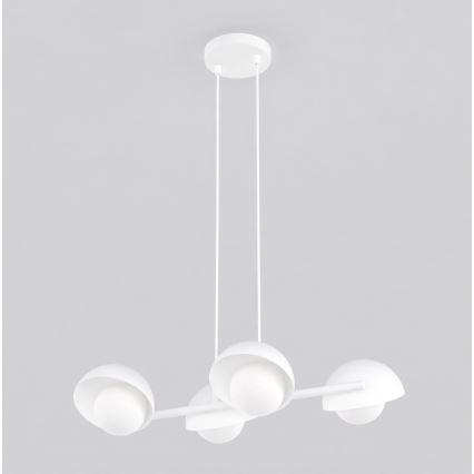 Lustre em cabo BOOM 4xG9/8W/230V branco